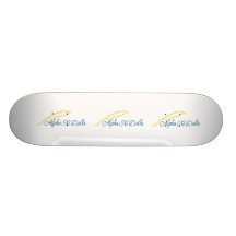 Alpha Xi Delta with Quill Skate Board