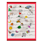 Alphabet A-Z Postcards