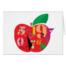 Alphabet Apple Greeting Cards