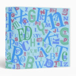 Alphabet Blue Binder