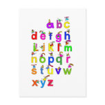 Alphabet Children Postcard