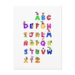 Alphabet Children Postcard