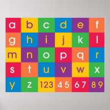 Alphabet Colours Poster