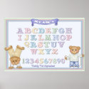 Alphabet Fun Teddy Bears posters