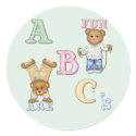 Alphabet Fun Teddy Bears stickers