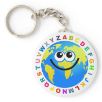 Alphabet Globe Keychains