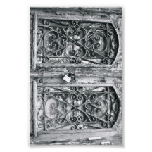 Alphabet Letter Photography B6 Black and White 4x6