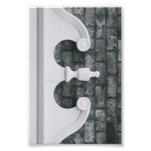 Alphabet Letter Photography E6 Black and White 4x6
