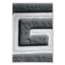 Alphabet Letter Photography G2 Black and White 4x6