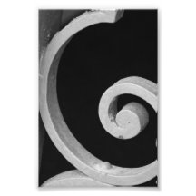 Alphabet Letter Photography G7 Black and White 4x6