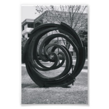 Alphabet Letter Photography O7 Black and White 4x6