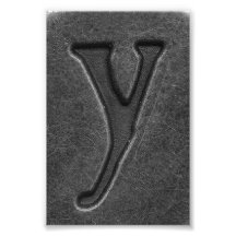 Alphabet Letter Photography Y6 Black and White 4x6