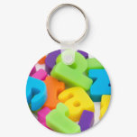 alphabet letters background keychain