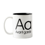 Alphabet Of Typography Mug - Avant Garde