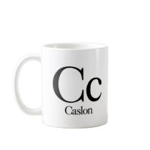 Alphabet Of Typography Mug -  Caslon