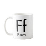 Alphabet Of Typography Mug - Futura