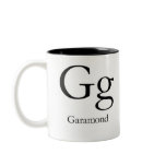 Alphabet Of Typography Mug -  Garamond