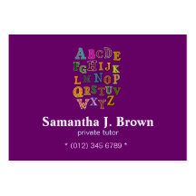 Alphabet Patches Business Card