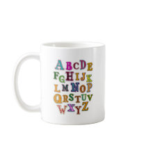Alphabet Patches Mugs