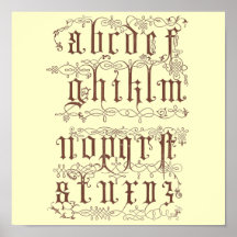 Alphabet poster