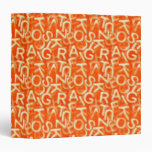 Alphabet Soup Notebook Vinyl Binder