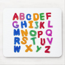 Alphabets de gelée tapis de souris