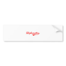 Alpharetta Georgia Classic Design Bumper Stickers