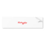 Alpharetta Georgia Classic Design bumper stickers