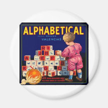 Alphbetical Fridge Magnet