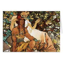 Alphonse (Alfons) Mucha - Art Nouveau - Manhood Card