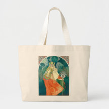 Alphonse Maria Mucha ~ Art Nouveau Canvas Bag