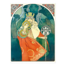Alphonse Maria Mucha ~ Art Nouveau Post Card