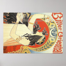 Alphonse Mucha Art Deco Posters