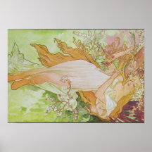 Alphonse Mucha Art Deco Print