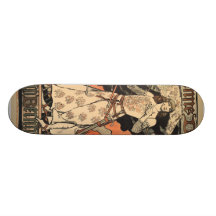 Alphonse Mucha Art Deco Skateboard Deck
