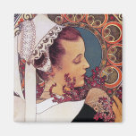 Alphonse Mucha - Art Nouveau Magnets