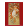Alphonse Mucha - Art Nouveau - Spring Postcard