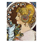 Alphonse Mucha Artwork Postcards