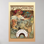 Alphonse Mucha Biscuits Lefevre Utile Print
