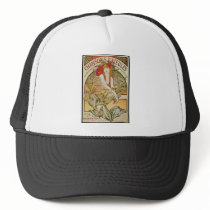 ALPHONSE MUCHA CHANSONS D`AJEULES MESH HAT