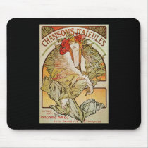 ALPHONSE MUCHA CHANSONS D`AJEULES MOUSE PADS