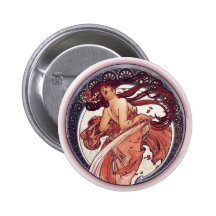 Alphonse Mucha - Dance Button