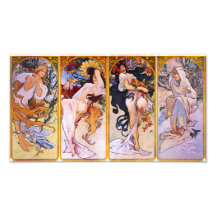 Alphonse Mucha Four Seasons Prin Photo Art