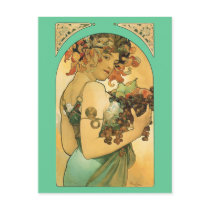 Alphonse Mucha ~ Fruit ( 1897 ) Post Card