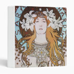 Alphonse Mucha Goddess 3 Ring Binder
