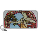 Alphonse Mucha Goddess Portable Speakers