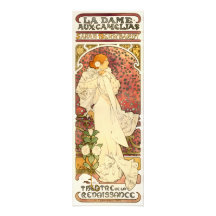 Alphonse Mucha Lady of the Camelias Print Art Photo