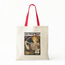 Alphonse Mucha- Lance Parfum "Rodo" - Perfume Ad Tote Bags