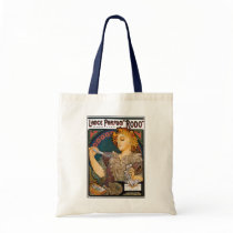 Alphonse Mucha- Lance Parfum "Rodo" - Perfume Ad Canvas Bags