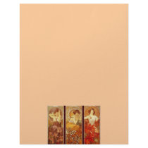 Alphonse Mucha Customized Letterhead